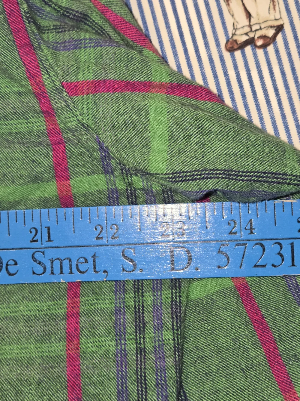 Vintage 90s Levi's Green Pink Plaid Flannel Button-Up Shirt Large
